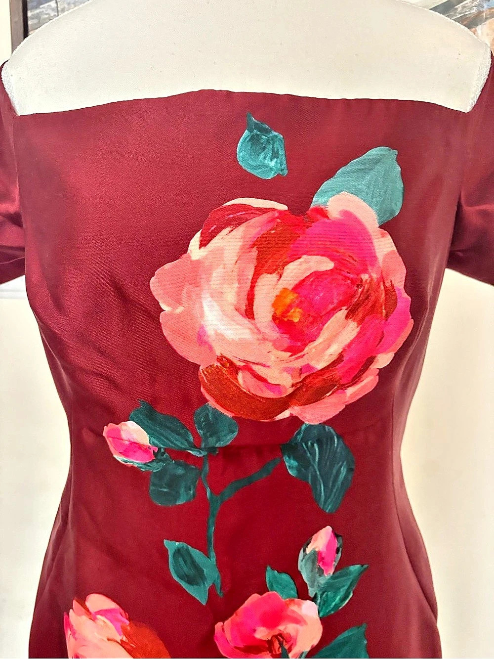 Lela rose Floral Midi Dress Size 6 US NWT - Picture 3 of 5